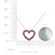 5 - Zayna Rhodolite Garnet Heart Pendant 