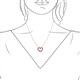 6 - Zayna Rhodolite Garnet Heart Pendant 