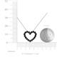 5 - Zayna Black Diamond Heart Pendant 