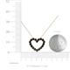 5 - Zayna Black Diamond Heart Pendant 