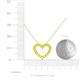 5 - Zayna Yellow Sapphire Heart Pendant 