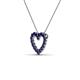 3 - Zayna Blue Sapphire Heart Pendant 