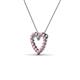 3 - Zayna Pink Tourmaline Heart Pendant 