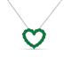 2 - Zayna Emerald Heart Pendant 