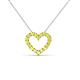 2 - Zayna Yellow Sapphire Heart Pendant 