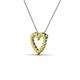 3 - Zayna Yellow Sapphire Heart Pendant 