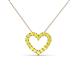 2 - Zayna Yellow Sapphire Heart Pendant 