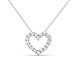 2 - Zayna White Sapphire Heart Pendant 