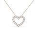 2 - Zayna White Sapphire Heart Pendant 