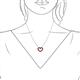 6 - Zayna Red Garnet Heart Pendant 