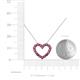 5 - Zayna Rhodolite Garnet Heart Pendant 