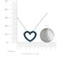 5 - Zayna Blue Diamond Heart Pendant 