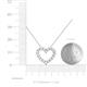 5 - Zayna White Sapphire Heart Pendant 