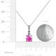 4 - Reyne Pink Sapphire and Diamond Two Stone Pendant 