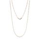 1 - Norah Petite Rectangle Solid Paperclip Chain Necklace 