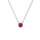1 - Juliana 4.00 mm Round Ruby Solitaire Pendant Necklace 