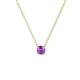 1 - Juliana 4.00 mm Round Amethyst Solitaire Pendant Necklace 