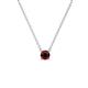 1 - Juliana 4.00 mm Round Red Garnet Solitaire Pendant Necklace 