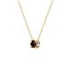 3 - Juliana 4.00 mm Round Red Garnet Solitaire Pendant Necklace 