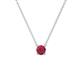 1 - Juliana 4.50 mm Round Ruby Solitaire Pendant Necklace 