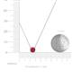 4 - Juliana 4.50 mm Round Ruby Solitaire Pendant Necklace 