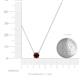 4 - Juliana 4.50 mm Round Red Garnet Solitaire Pendant Necklace 