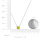 4 - Juliana 4.50 mm Round Yellow Diamond Solitaire Pendant Necklace 
