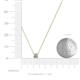 4 - Juliana 4.00 mm Round Lab Grown Diamond Solitaire Pendant Necklace 