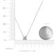 4 - Juliana 4.50 mm Round Lab Grown Diamond Solitaire Pendant Necklace 