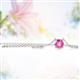 2 - Juliana 5.00 mm Round Lab Created Pink Sapphire Solitaire Pendant Necklace 