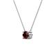 3 - Juliana 5.00 mm Round Red Garnet Solitaire Pendant Necklace 