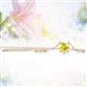 2 - Juliana 5.00 mm Round Lab Created Yellow Sapphire Solitaire Pendant Necklace 