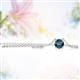 2 - Juliana 5.00 mm Round Blue Diamond Solitaire Pendant Necklace 