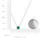 4 - Juliana 5.00 mm Round Emerald Solitaire Pendant Necklace 