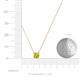 4 - Juliana 5.00 mm Round Yellow Diamond Solitaire Pendant Necklace 