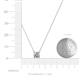 4 - Juliana 5.80 mm Round Diamond Solitaire Pendant Necklace 