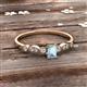2 - Kiara Desire Emerald Cut Aquamarine and Round Diamond Engagement Ring 
