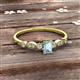 2 - Kiara Desire Emerald Cut Aquamarine and Round Diamond Engagement Ring 