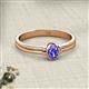 2 - Diana Desire Oval Cut Tanzanite Solitaire Engagement Ring 