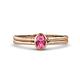 1 - Diana Desire Oval Cut Pink Tourmaline Solitaire Engagement Ring 