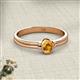 2 - Diana Desire Oval Cut Citrine Solitaire Engagement Ring 