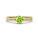 1 - Diana Desire Oval Cut Peridot Solitaire Engagement Ring 