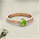 2 - Diana Desire Oval Cut Peridot Solitaire Engagement Ring 