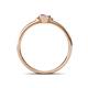 4 - Diana Desire Oval Cut Rhodolite Garnet Solitaire Engagement Ring 