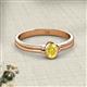 2 - Diana Desire Oval Cut Yellow Sapphire Solitaire Engagement Ring 