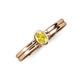 3 - Diana Desire Oval Cut Yellow Sapphire Solitaire Engagement Ring 