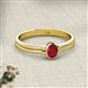 2 - Diana Desire Oval Cut Ruby Solitaire Engagement Ring 
