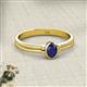 2 - Diana Desire Oval Cut Blue Sapphire Solitaire Engagement Ring 