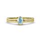 1 - Diana Desire Oval Cut Aquamarine Solitaire Engagement Ring 