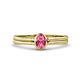1 - Diana Desire Oval Cut Pink Tourmaline Solitaire Engagement Ring 
